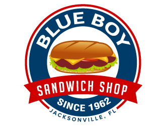 Blue Boy Sandwich Shop logo design by jaize