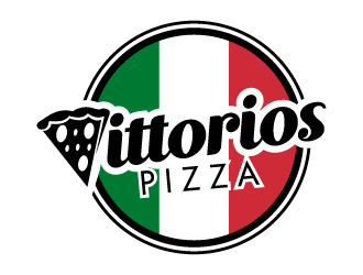 Vittorios Pizza logo design by jonggol