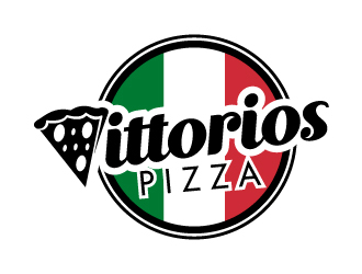 Vittorios Pizza logo design by jonggol