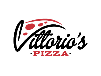 Vittorios Pizza logo design by izimax