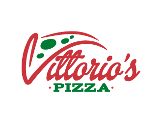 Vittorios Pizza logo design by izimax