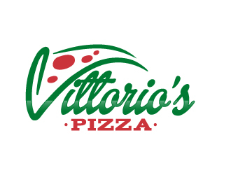 Vittorios Pizza logo design by izimax