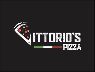Vittorios Pizza logo design by Alfatih05