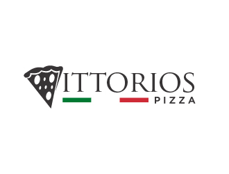 Vittorios Pizza logo design by jonggol
