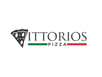 Vittorios Pizza logo design by jonggol