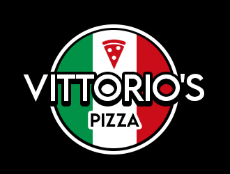 Vittorios Pizza logo design by kunejo