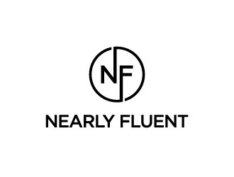 Nearly Fluent  logo design by bernard ferrer