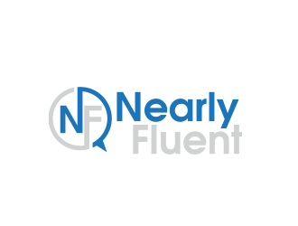 Nearly Fluent  logo design by MarkindDesign
