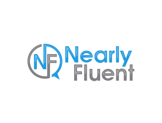 Nearly Fluent  logo design by MarkindDesign