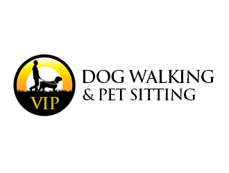 VIP Dog Walking & Pet Sitting / VIP Mobile Dog Grooming  logo design by kunejo