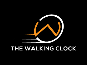 The walking clock logo design by pambudi