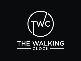 The walking clock logo design by ora_creative