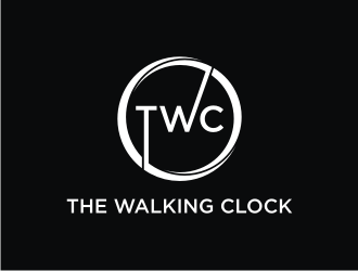 The walking clock logo design by ora_creative