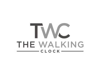 The walking clock logo design by Artomoro