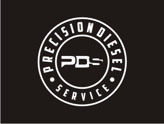 Precision Diesel Service logo design by Artomoro
