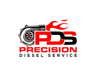 Precision Diesel Service logo design by bezalel