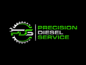 Precision Diesel Service logo design by GassPoll