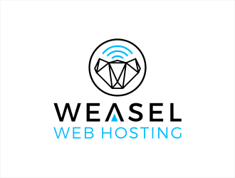 Weasel Web Hosting logo design by Shabbir