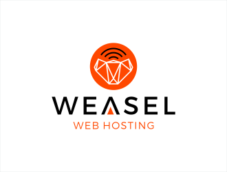 Weasel Web Hosting logo design by Shabbir