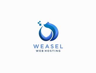 Weasel Web Hosting logo design by DuckOn