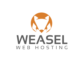 Weasel Web Hosting logo design by kunejo