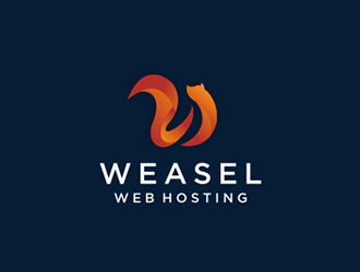 Weasel Web Hosting logo design by DuckOn