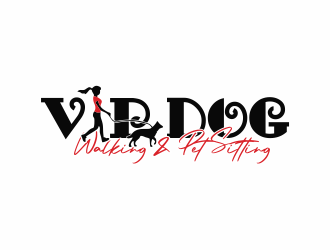 VIP Dog Walking & Pet Sitting / VIP Mobile Dog Grooming  logo design by giphone