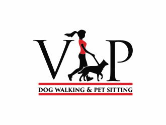 VIP Dog Walking & Pet Sitting / VIP Mobile Dog Grooming  logo design by giphone