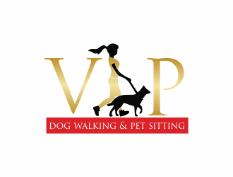 VIP Dog Walking & Pet Sitting / VIP Mobile Dog Grooming  logo design by giphone