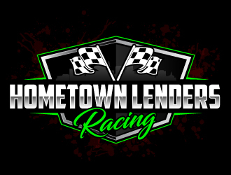 Hometown Lenders Racing logo design by ElonStark