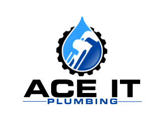 Ace It Plumbing logo design by ElonStark