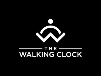 The walking clock logo design by jafar