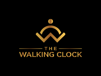 The walking clock logo design by jafar