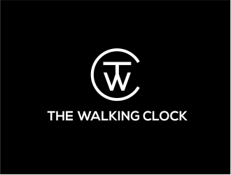 The walking clock logo design by kimora