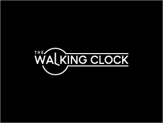 The walking clock logo design by Fear