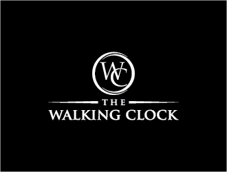 The walking clock logo design by Fear