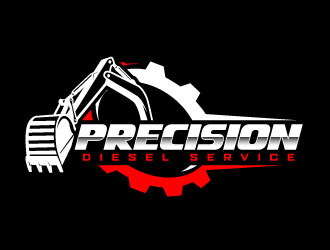Precision Diesel Service logo design by daywalker