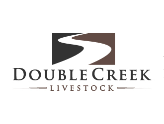 Double Creek Livestock logo design by Mirza