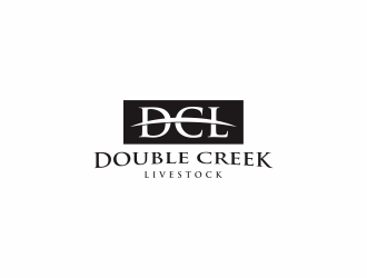 Double Creek Livestock logo design by kurnia