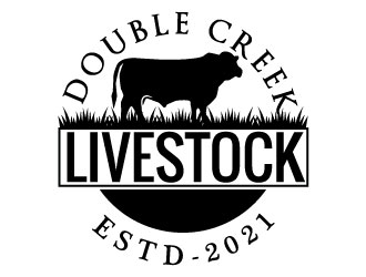 Double Creek Livestock logo design by Suvendu