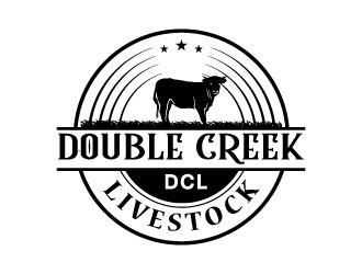 Double Creek Livestock logo design by Suvendu