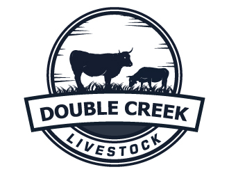 Double Creek Livestock logo design by LogoQueen