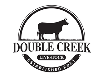 Double Creek Livestock logo design by Optimus