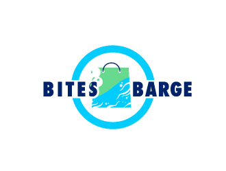 Bites Barge logo design by bezalel