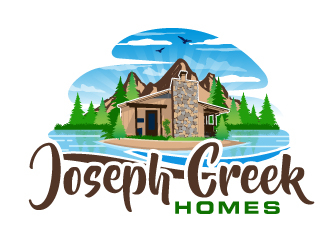 Joseph Creek Homes logo design by ElonStark
