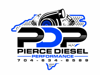 PDP, Pierce Diesel Performance logo design by hidro