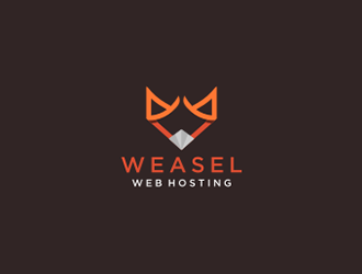 Weasel Web Hosting logo design by DuckOn
