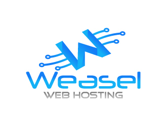 Weasel Web Hosting logo design by aRBy