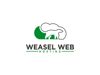 Weasel Web Hosting logo design by kopipanas