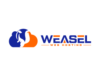 Weasel Web Hosting logo design by Erasedink